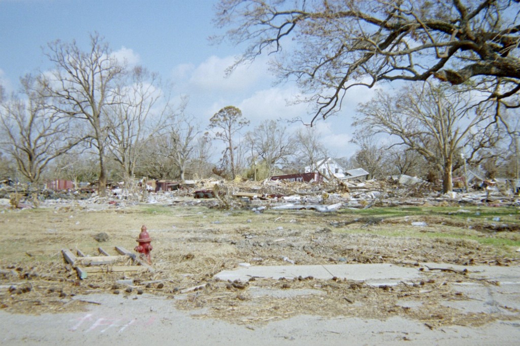 West Gulfport flattened by Port Debris and Hurricane Katrina / Slabbed New Media File Photo