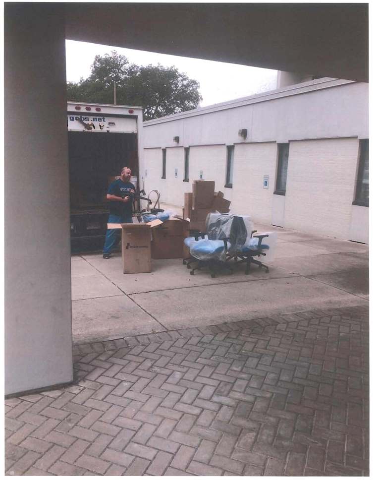 Photo of Furniture Delivery at the Bolton Building Courtesy of an Anonymous Reader