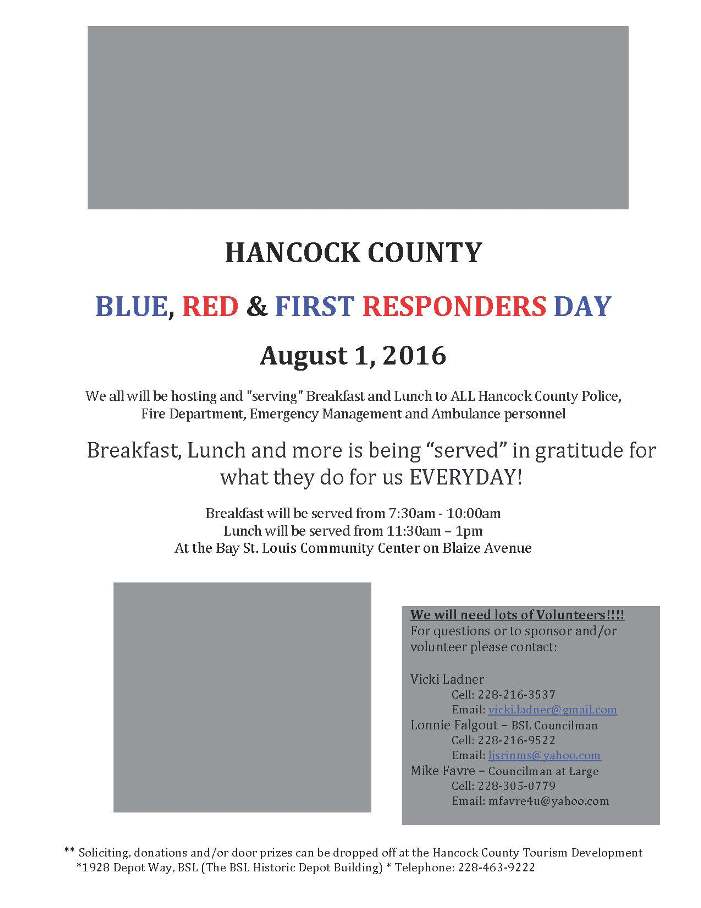 Hancock County Red Blue and First Responders Day